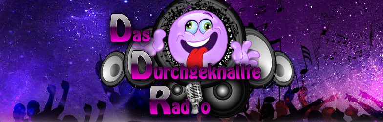 Das durchgeknallte Radio Sender-Logo